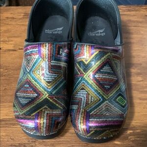 Dansko Colorful Patterned Clogs